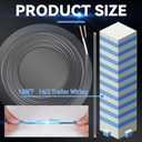Tellegloww 14/2 Trailer Wiring 100 ft Gray Jacketed Wire 14 Gauge 2Cable Brake Duplex Trailer Wire for Towing General Rewiring