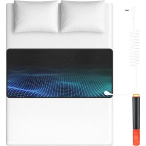 Warmstar Grounding Mat for BedPremium Anti-Slip PU Leather Grounding Pad with Grounding Cord, 27"x60" Queen Size, Enhanced Sleep, Pain & Stress Relief, Tear-Resistant(Includes Yoga & Wellness Guide)