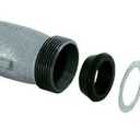 Eastman 4-1/8 Inch Long Pattern Compression Coupling, 3/4 Inch IPS, Galvanized Steel, 20564
