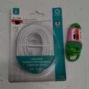 Power Gear Telephone Line Cord, 25 Feet, Phone Cord, Modular Jack Ends, Works for Phone, Modem or Fax Machine, for Use in Home or Office, White, 76119,  AllExtreme USB and Micro USB Data Cable with 2 in 1 Dual Connector for Android,Green