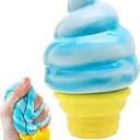 Ice Cream Cone Squishy-Slow Rising Stress Relief Toy, IceCreamSummer Toy. | ice cream cone rising squishy . Portable pocket size, lovely desk decor and ideal summer holiday small gifts for all ages.