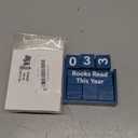 Yerliker Books Read This Year Counter Book Lover Gift up to 999 Bookish Accessories Bookworm Gift for Club Members Student Teacher Reading Accessories(Blue,Modern)