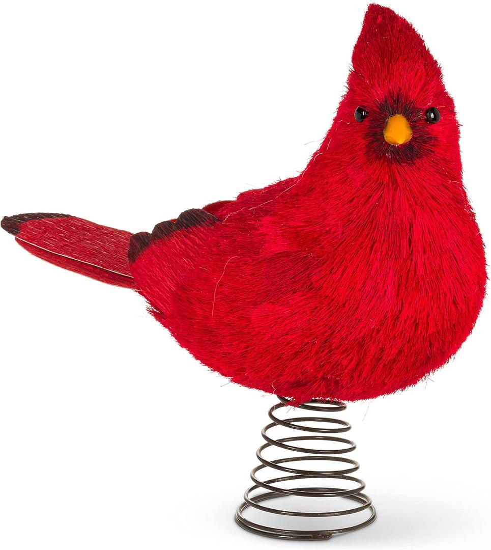 Abbott Collection Large Cardinal Tree Topper, Red (15")