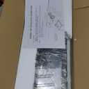 Large Dusk to Dawn Outdoor Lighting - 19" Black Outside Wall Mount Light Fixture with Gold Trim, Exterior Farmhouse Wall Sconce Lantern, Modern Porch Light Exterior Lamp for House 2-Light (1 Pack)