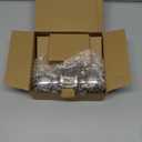 BESTTEN Keyed Same Exterior Door Knob and Single Cylinder Deadbolt Combo Set, Keyed Alike Entry Door Knobs with Lock and Keys for Entrance and Front Door, Satin Nickel