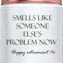 Retirement Gifts for Women Men, Best Happy Retired 2025 Candles, Funny Teacher Coworkers Nurses Retired Gift Ideas, Lavender Scent (RTM)