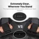 MERACH Vibration Plate Exercise Machine, Vibrating Platform for Lymphatic Drainage Weight Loss Muscle Activation, Full Body Home Exercise Equipment with LED Touch Screen Bluetooth Pull Cord