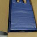 BagDream Navy Blue Gift Bags 8x4.25x10.5 100Pcs Kraft Paper Bags with Handles Bulk Medium Size for Shopping, Party Favor, Retail Merchandise Grocery Paper Sacks