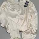 BMJL Womens Dressy Casual Blouse Black Long Sleeve Shirts Satin Silk Keyhole Business Work Tops Fall Outfits 2025.M