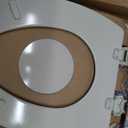 Bemis 1500EC 146 Almond Elongated Molded Wood Toilet Seat with Easy-Clean & Change Hinge