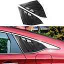 Rear Side Window Louvers Compatible for Honda Accord 2022 2021 2020 2019 2018 Accessories Sport Style Air Vent Cover Compatible for 10th Gen Honda Accord (Carbon Fiber Pattern)