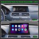 [4+64G] Android 13 Car Stereo with Wireless Apple Carplay & Android Auto for Honda Accord 2008-2013 10.1" Touchscreen Radio Upgrade with AHD Camera,GPS Navigation,SWC,WiFi,FM,Bluetooth
