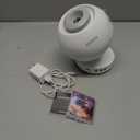 POCOCO Galaxy Star Projector for Bedroom with Replaceable Optical Film Discs, Home Planetarium Night Light Projector with High-Definition Soft Light for Relax, Study, and Meditate, Stress Relief Gifts (White)