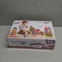 Playmags 150-Piece Magnetic Tiles Building Set  3D Magnet Building Blocks, Creative Imagination, Inspirational, Educational STEM Toys for Kids with 1 Car