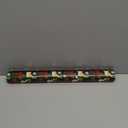 MAYPLUSS Christmas Reversible Wrapping Paper - Mini Roll - 17 Inch X 32.8 Feet - Gold Elk & Polka dots Pattern (47.3 sq.ft.ttl) (Green)