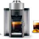 Nespresso Vertuo Coffee and Espresso Machine by De'Longhi, 1597 milliliters, Silver, BBD for Capsules: 30/06/2026