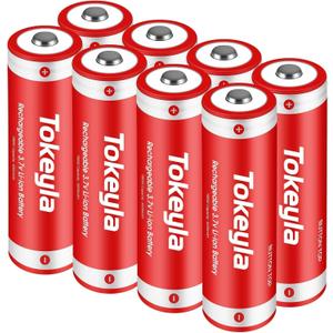 8Pcs 18650 Rechargeable Battery Using Battery Charger, (Not Include Charger Tool) for 18650 Rechargeable 3.7V Lithium Batteries (8 Pack Battery) (8pcs battery)