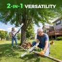 2-in-1 Cordless Pole Saw & Mini Chainsaw 20V 3.0AH 8-Inch 15FT Reach Electric Tree Trimmer Battery Powered Chainsaw with Extension Pole for Tree Trimming Branch Cutting Pruning