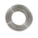 1/4" Stainless Steel Cable 150FT Wire Rope, 7X19 Strands Aircraft Cable, 6400lbs Breaking Strength, for Zipline, Outdoor, Deck Railing, Heavy Duty Applications, Hanging