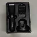 Body Hair Trimmer for Men: Pubic Hair Trimmer with Wireless Charging & 4000K LED Display, Waterproof Wet Dry Body Groomer for Face Legs, 90Min, Ceramic Blade (Mysterious Black)