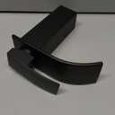 BESy Black Waterfall Bathroom Faucet, Single Hole 1 Hole 3 Holes Single Handle Bathroom Sink Faucet, Vanity Faucet with 6 Inch Deck Plate, cUPC Waterlines, Matte Black with Pop Up Drain