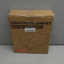 Heated Blanket Electric Throw Size 50''x60'' with 9 Heating Levels, 3 Hour Auto Shut Off, Machine Washable, Flannel & Sherpa Double-Sided Soft Warming Blanket for Couch, Bed, Office - Dark Grey