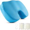 Joe & JoseRin Weighted Hot Tub Booster Seat, 15 x 12 x 5 Inches - 3D Air Mesh Thick Soft Bath Seat with Non-Slip Micro Dot Bottom and 5 Weighted Sections - Quick Dry Bath Accessories, Blue