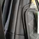 Aierxuan Full Set Car Seat Covers Custom Fit 2009-2026 Ford F150 Crew Cab, 2017-2026 F250 F350 F450 Super Duty Pick-up Truck, Automotive Vehicle Cushion Cover with Waterproof Leather (Black and White)