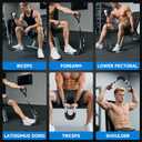 Twister Arm Trainer, Adjustable Chest Workout Equipment 40-130lb, Arm Trainer with 4 Spring, Chest Exerciser for Men, Detachable Power Bar Fitness Machine for Chest Clip Muscle