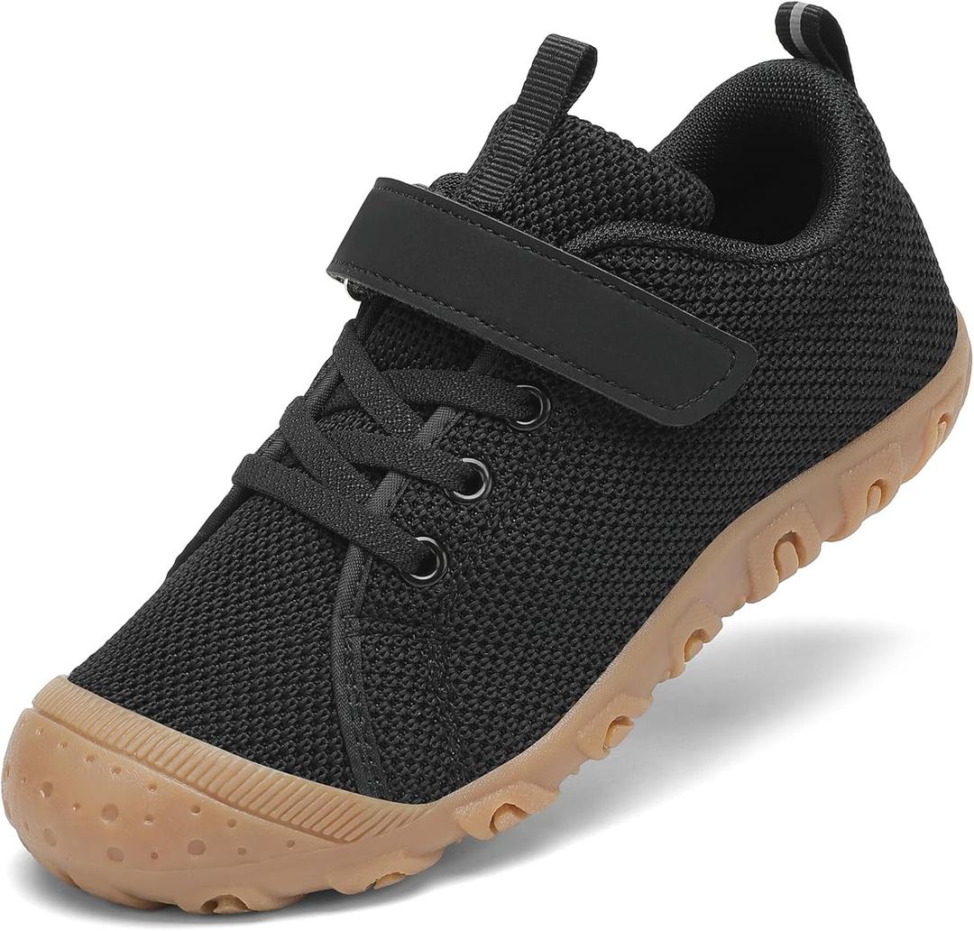 Boys Girls Shoes Anti-Collision Girls Boys Sneakers Slip on Running Tennis Shoes for Toddler/Little Kid/Big Kid (Black)