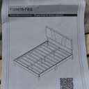 Avenco Queen Bed Frame, Upholstered Platform Bed Frame with Adjustable Headboard, Wood Slat Support, Easy Assembly, No Box Spring Needed, Beige