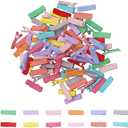 100Pcs Baby Hair Clips,Fully Lined Alligator Clips DIY Alligator Hair Clips Tiny Bow Non Slip Barrettes Barrettes for Baby Girls DIY Hair Accessories for Infants Kids(Random Color)