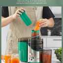 Juicer Machines, Juilist 3" Wide Mouth Juicer Extractor, for Vegetable and Fruit with 3-Speed Setting, 400W Motor, Easy to Clean, Green