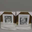 Yaetm 8x10 Picture Frame Matted to 5x7 Set of 4, 1.4 Wide Molding & Rustic Gold Photo Frames 8 x 10 with Tempered Glass, Display on Tabletop & Wall Mounting (4 pack, Gold)