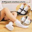 ANYANIME 6 Pairs Toddler Ruffle Socks for Girls Baby Grip Socks Non Slip Socks Cute Grippy Frilly (0-12 Months, White)