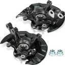 Pair of Front Steering Knuckle & Wheel Bearing Hub Assembly Compatible with Toyota Corolla 2009-2013 1.8L 2.4L, Matrix 2009-2013 1.8L, Replace for 698380 698381, Driver Side and Passenger Side