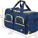 Rockland Rolling Duffel Bag, Black, 22"