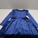 Girls Velvet Dress Ruffled Long Sleeve Casual Spring Fall Dress Princess Christmas Party Dress Winter Outfits Size 7/8