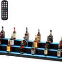 LED Lighted Liquor Display Shelf 3 Tiers 60 Inches Supports USB