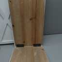 Glitzhome Christmas Tree Collar, Christmas Tree Base Cover, 22" L Washed White Wooden Tree Collars for Artificial Trees Decorative Tree Stand Cover Christmas Tree Skirt Collar