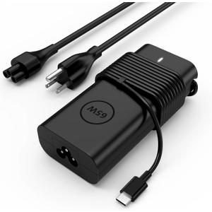 65W USB-C Laptop Charger Compatible with Dell Pro 16 14 13 Plus, 14 16 Plus, Pro 14 16, Premium, Rugged Laptops-20V/3.25A Output, Power Cord Type-C Fast Adapter
