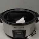 Elite Gourmet MST-900D 8.5Qt Digital Programmable XL Jumbo Slow Cooker, Adjustable Temp, Entrees, Sauces, Stews & Dips, Dishwasher Safe Glass Lid & Crock, Stainless Steel