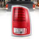 LED Tail Light Assembly Compatible with 2013 2014 2015 2016 2017 2018 Dodge Ram 1500 2500 3500 Right Passenger Side Taillight With Bulb Replaces CH2801203, 68093078AB, 68093078AC