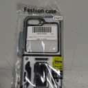 JUMIUSTNB Compatible with Samsung Galaxy Z Flip 5 Case with Slide Camera Cover,Built-in 360° Rotatable Ring Stand,Heavy Duty Protection TPU Bumper Hard Case for Samsung Galaxy Z Flip 5,Grey