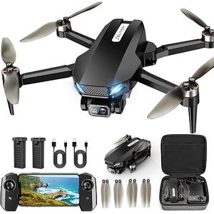 GPS Drone with Camera for Adults, 2K HD FPV Drones with Auto Return, Follow Me, Circle Fly, Waypoint Fly, Stable Hover, Brushless Motor, Foldable 5G Transmission Remote Control Quadcopter