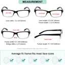 Eyekepper (Must Buy Both Eye) Black Clear-Left Eye +0.75 Reading Glasses with Different Strength for Each Eye