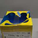 LEGO Storage Brick 4 Knobs Translucent Blue - Stackable Plastic Storage Box with Lid for Kids and Adults Desk Organizer and Toy Box