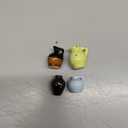 rhinocats Mini Vase Magnets for Fridge, Cute Magnetic Ceramic Vases for Refrigerator Kitchen Locker Office (4 Pack)