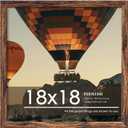 18x18 Picture Frame, Classic Brown Poster Frame, 1 Pack