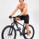 Bikewa Men's Cycling Underwear with Anti-Slip Leg Grips 4D Padded Bike Shorts MTB Liner for Bicycle Biking Riding